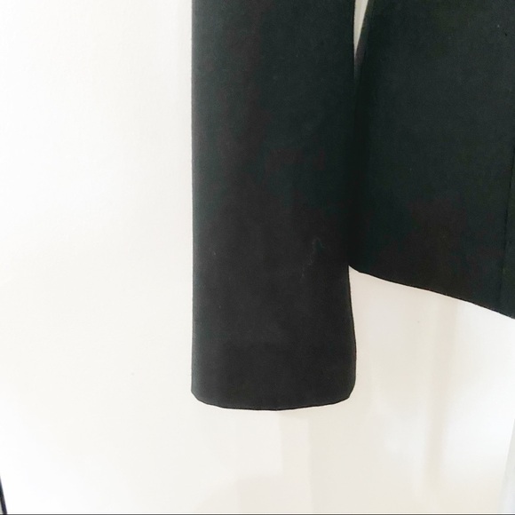 Halogen BLACK NOTCHED LAPEL SINGLE BUTTON BLAZER JACKET - 6 - Picture 6 of 12